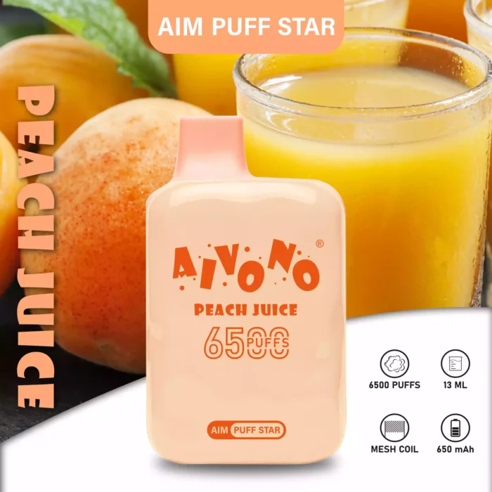 AIVONO Aim Clear 6500 Puffs 13ml E iquid Capacity for Maximum Enjoyment