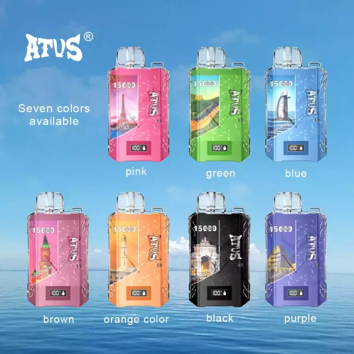 ATVS 15000 Puffs Vape Pen Exceptional Vapor Quality and 15ml E liquid Capacity