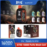 ATVS Disposable 16000 Puffs Wholesale Ready Vape Pen with 16000 Puffs and 15 Unique Flavors