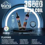BANG 36000 DTL Shisha Puffs Long lasting Vaping with 36000 Puffs and 40ml E liquid Capacity