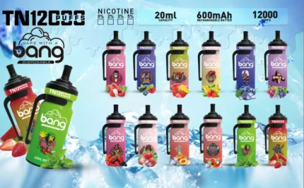 BANG TN 12000 Puffs 12000 Puffs and 20ml E Liquid for Ultimate Vaping Experience