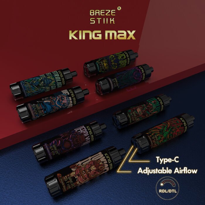 BREZE STIIK King Max 10000 Puffs High Capacity 20ml E Liquid for Extended Use