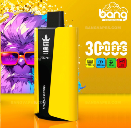 BANG King 30000 Pro Puffs High Puff Capacity and Fast Charging for Ultimate Convenience