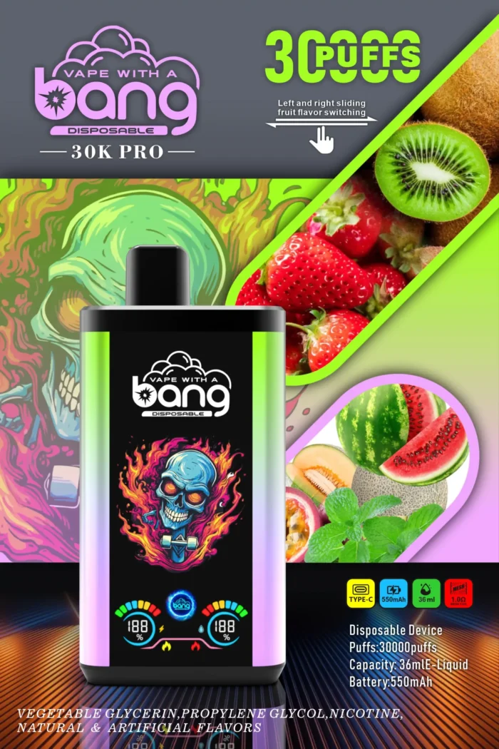 BANG 30000 Puffs Superior Disposable Vape with Fast Charging and 30000 Puffs