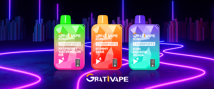 Grativape iCube 12000 Puffs Ultimate Disposable Vape for Wholesale with 12000 Puffs and Fast Charging