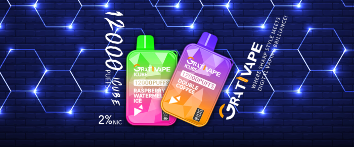 Grativape iCube 12000 Puffs Ultimate Disposable Vape for Wholesale with 12000 Puffs and Fast Charging