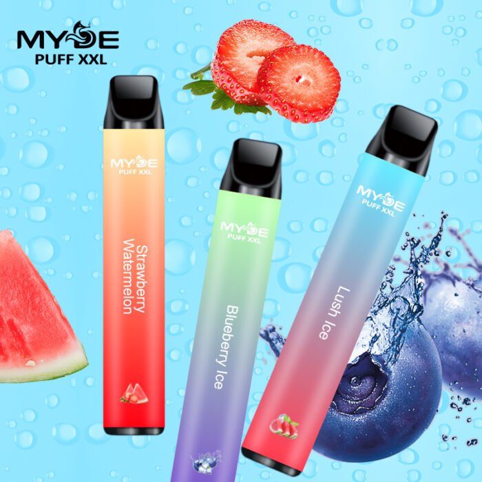MYDE PUFFS XXL 1600 Puffs High Quality Disposable Vape with 6.5ml Capacity and 2% Nicotine