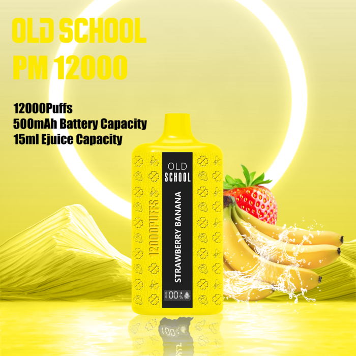 OLD SCHOOL DM 12000 Puffs High Quality Vaping with 480mAh Integrated Battery and Quick Charging
