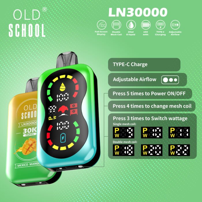OLD SCHOOL LN 30000 Puffs Your Ultimate Choice for Wholesale Disposable Vape Pens