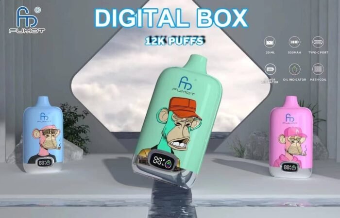 RandM Fumot Digital Box 12000 Puffs 12000 Puffs 49 Flavors and Multiple Nicotine Strengths to Choose From
