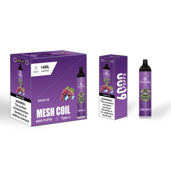 UZY Bang King 6000 Puffs Enjoy a Smooth Vaping Experience with Mesh Coil and 14ml Capacity