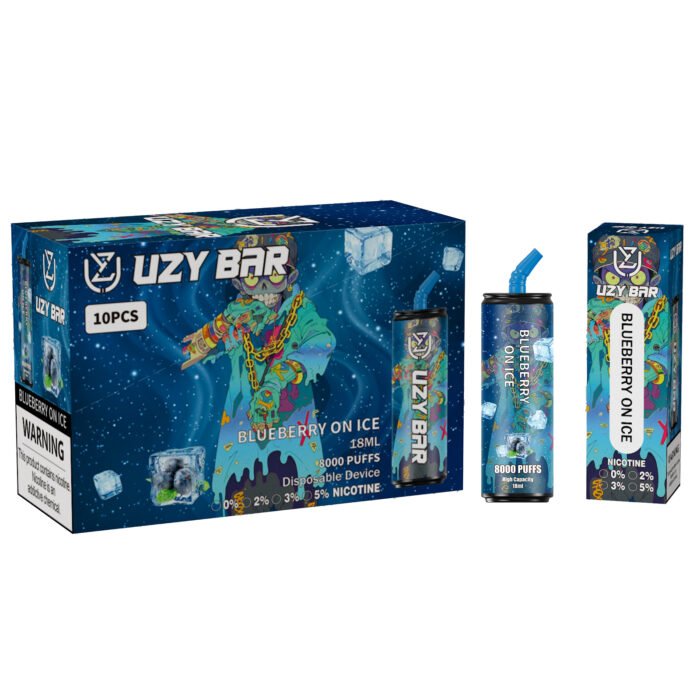 UZY Bar 8000 Puffs Nejvyšší zážitek z vapingu s kapacitou 14 ml E Liquidu