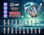 UZY Crystal Pro Max 10000 Puffs Long Lasting Vape with 16ml Capacity and Rechargeable Battery