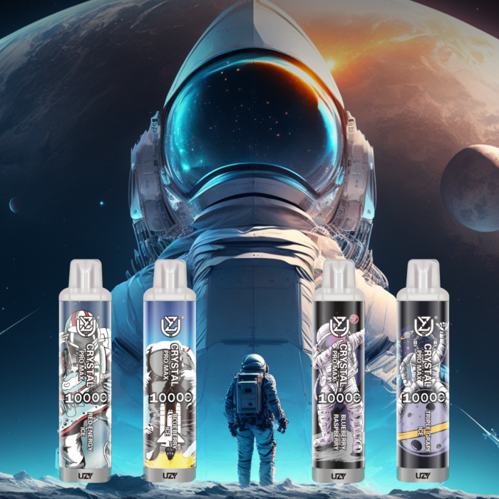 UZY Crystal Pro Max 10000 Puffs Long Lasting Vape with 16ml Capacity and Rechargeable Battery