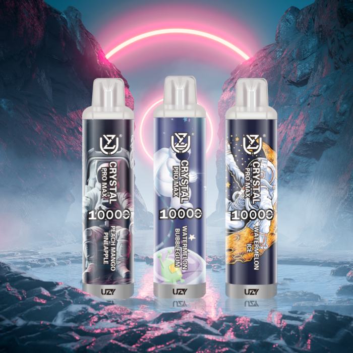 UZY Crystal Pro Max 10000 Puffs Long Lasting Vape with 16ml Capacity and Rechargeable Battery