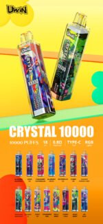 Uwin Crystal 10000 Puffs Bulk Wholesale for Retailers with Convenient Packaging