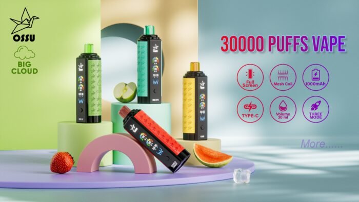 VASY OSSU 30000 Puffs Long Lasting 30ml eJuice with Customizable Nicotine Strength