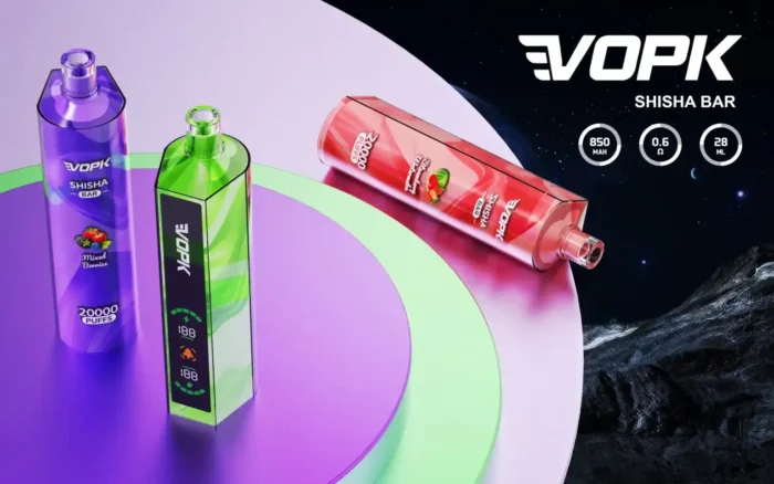 VOPK Shisha BAR 20000 Puffs Premium Vape with 28ML Capacity and 850mAh Battery