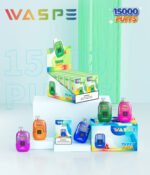 WASPE 15000 Digital Box Puffs 22ml Capacity 10 Flavor Options Rechargeable Battery