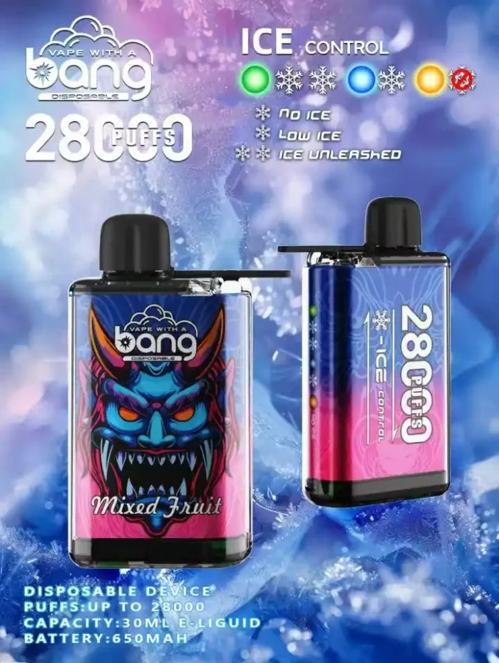 BANG 28000 Puffs Premium Vaping Experience with 650mAh Battery and Full Screen Interface