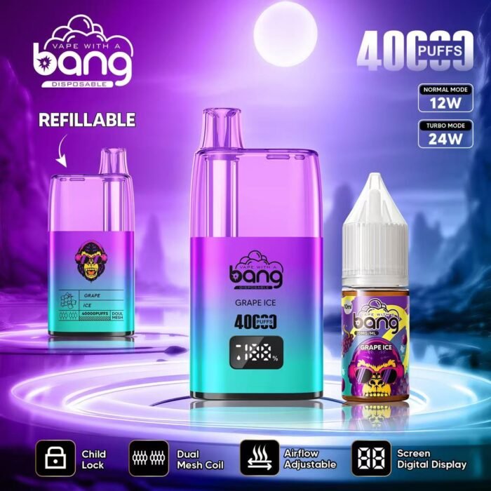 BANG 40000 Puffs B40S Ultimate Vape na jedno použití s 12 příchutěmi