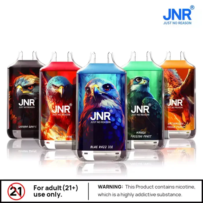 JNR Falcon 16000 Puffs Rechargeable Disposable Vape 850mAh Battery and 20 Delicious Flavors