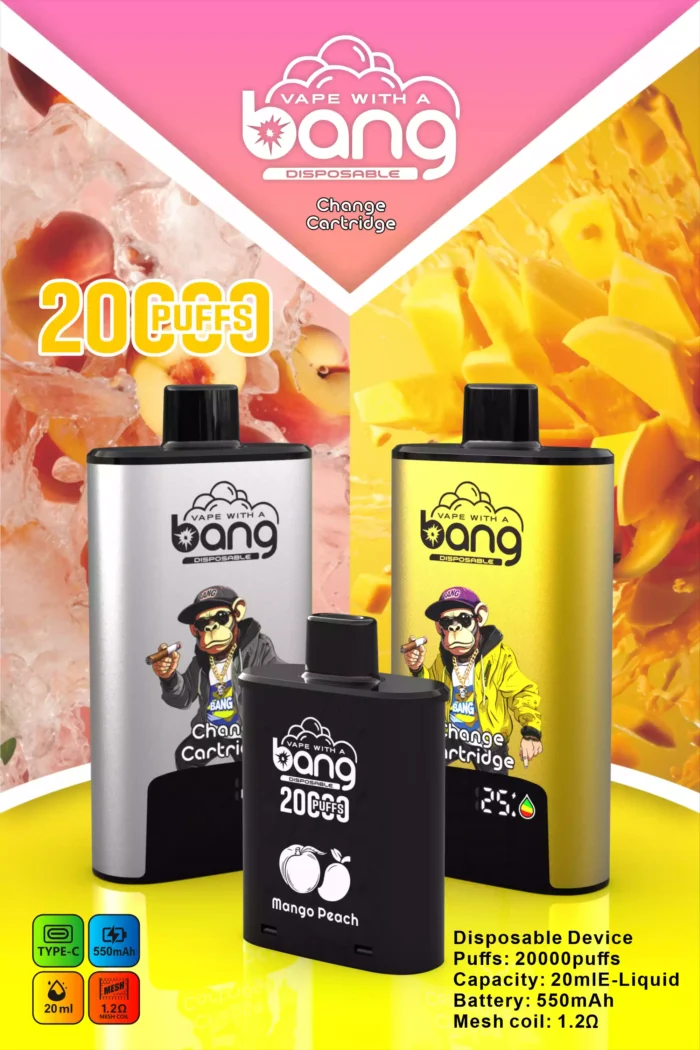 BANG20000 DSK046 B20HD Type C Vloeistofvrije Vape
