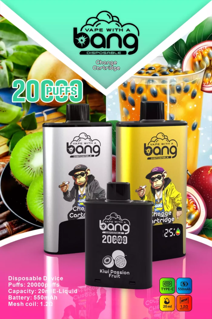 BANG20000 DSK046 B20HD Type C Vloeistofvrije Vape