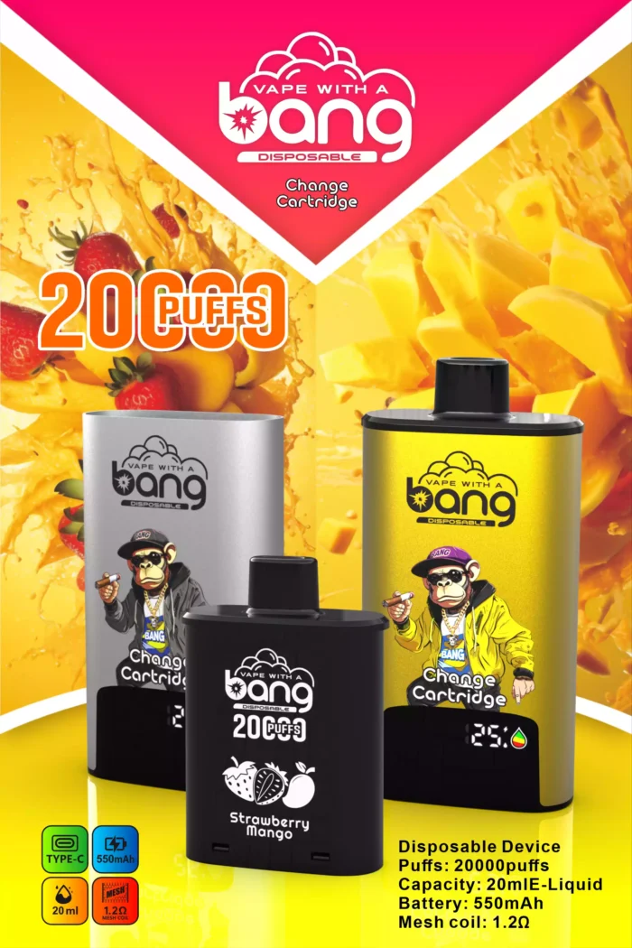 BANG20000 DSK046 B20HD Type C Vloeistofvrije Vape