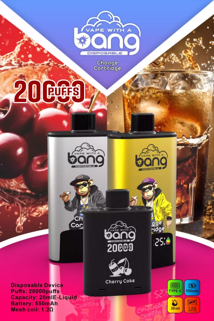 BANG20000 DSK046 B20HD Type C Vloeistofvrije Vape