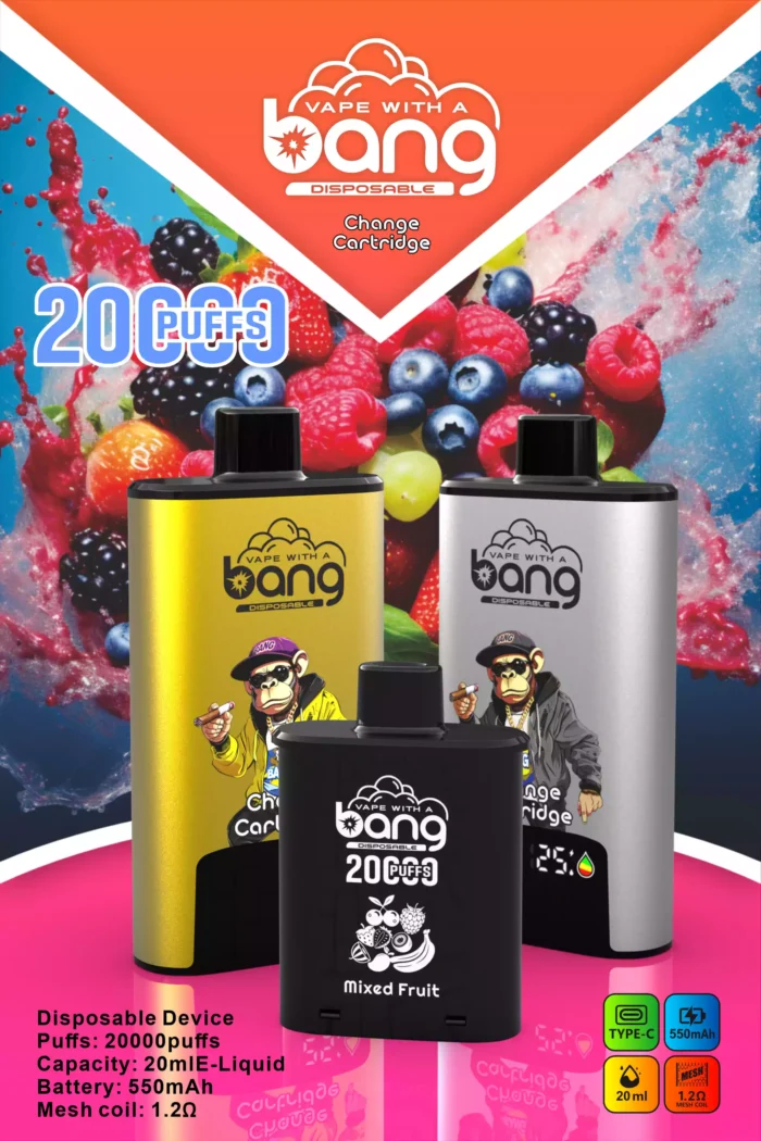 BANG20000 DSK046 B20HD Type C Vloeistofvrije Vape