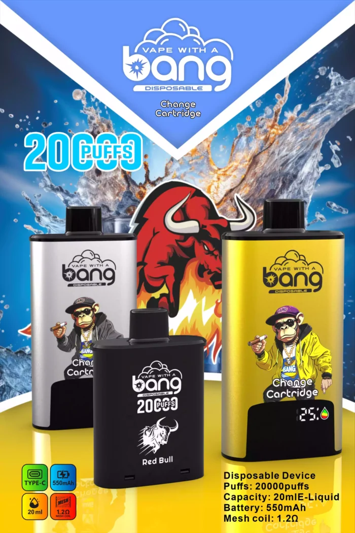 BANG20000 DSK046 B20HD Type C Vloeistofvrije Vape