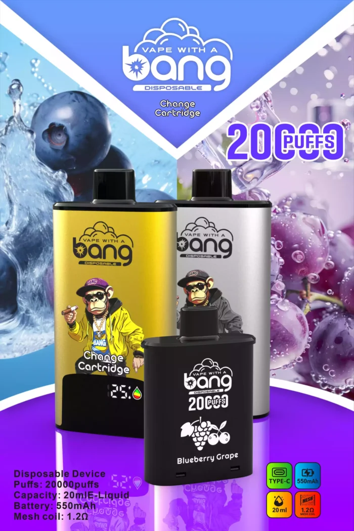 BANG20000 DSK046 B20HD Type C Vloeistofvrije Vape