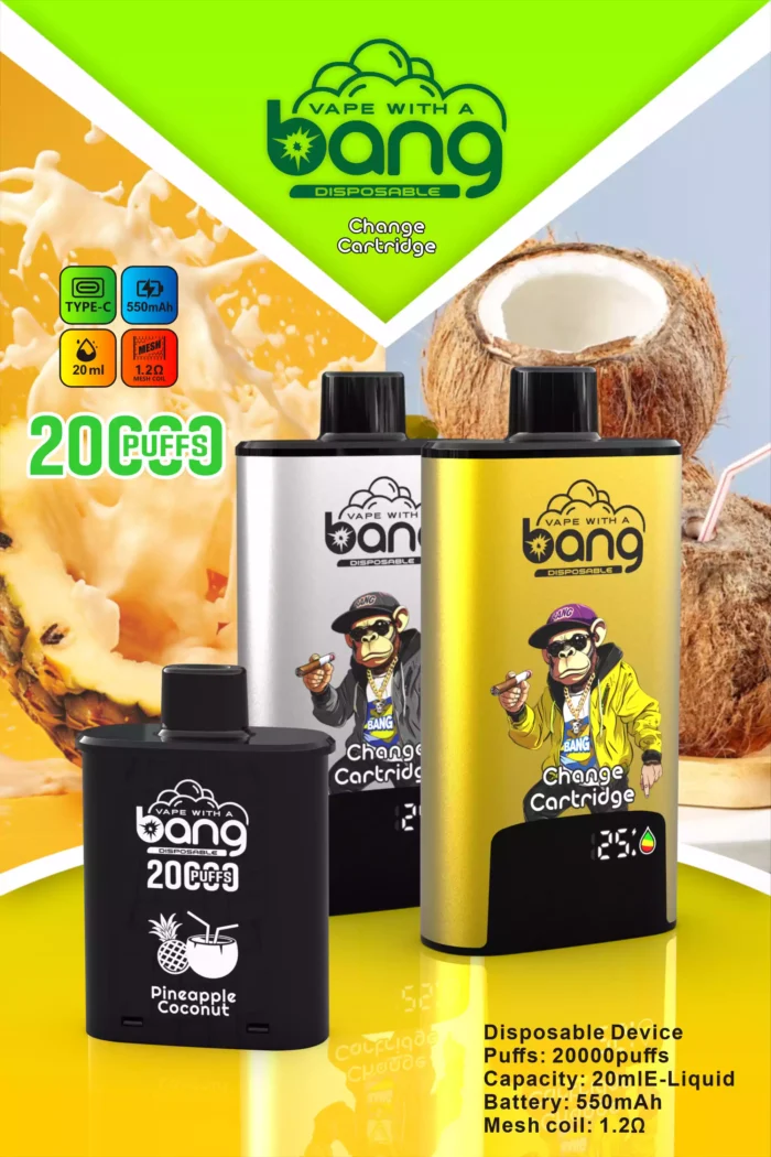 BANG20000 DSK046 B20HD Type C Vloeistofvrije Vape