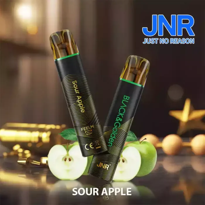 JNR BLACK & Golden 600 PUFF Disposable Vape