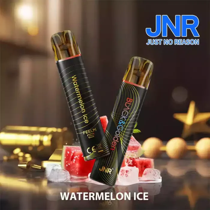 JNR BLACK & Golden 600 PUFF Disposable Vape
