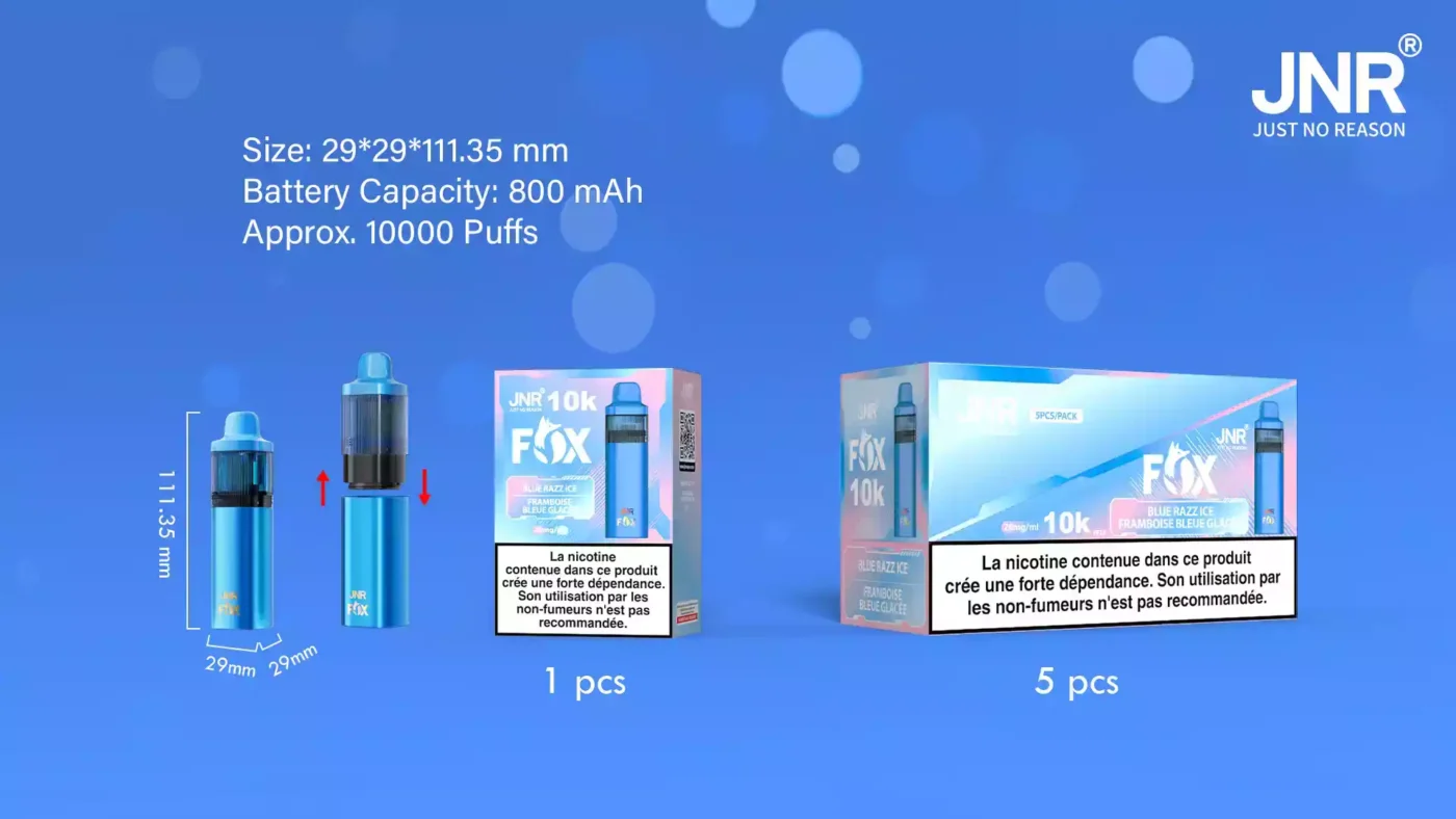 JNR FOX 10000 PUFF Refillable Vape