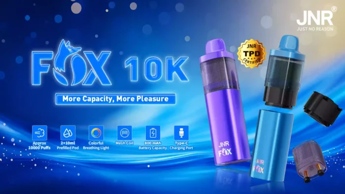 JNR FOX 10000 PUFF Refillable Vape