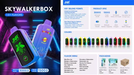 JNR SKYWALKER BOX 21000 PUFF Vape Review