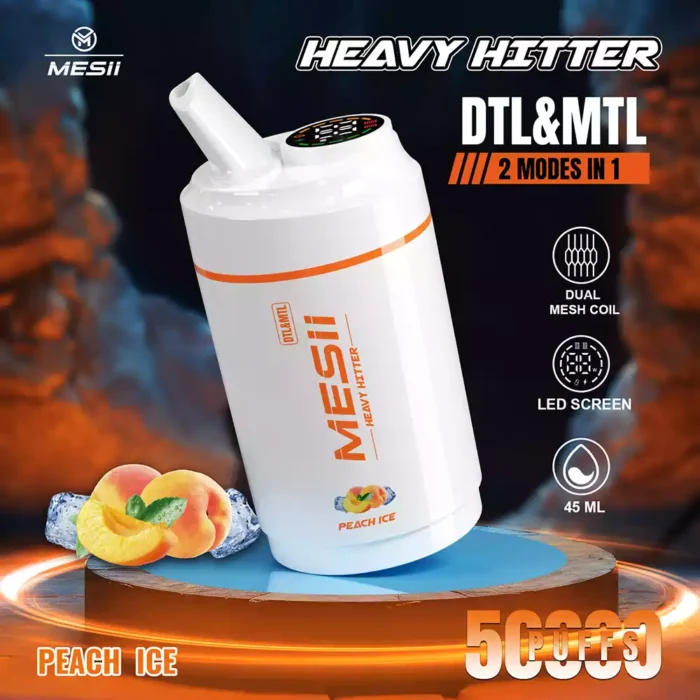 Mesii Shisha Heavy Hitter 50K Puffs LED Display Disposable Vape
