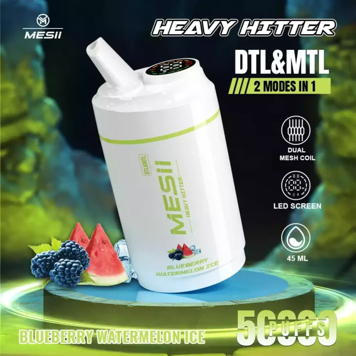 Mesii Shisha Heavy Hitter 50K Puffs LED Display Disposable Vape