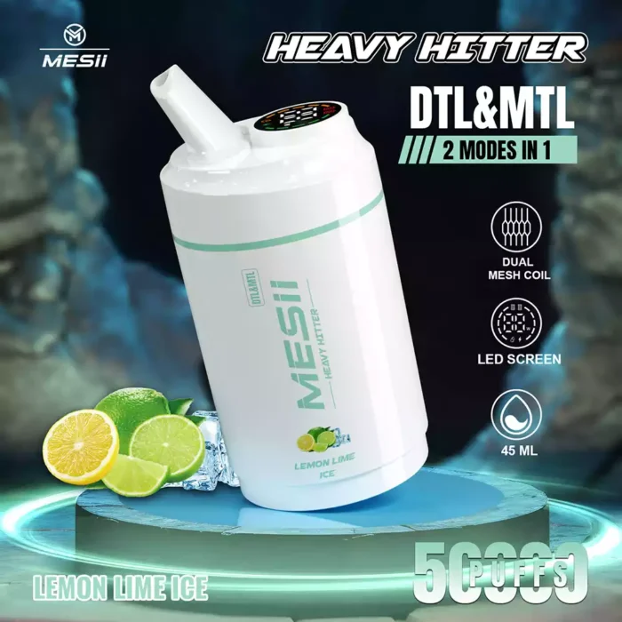 Mesii Shisha Heavy Hitter 50K Puffs LED Display Disposable Vape