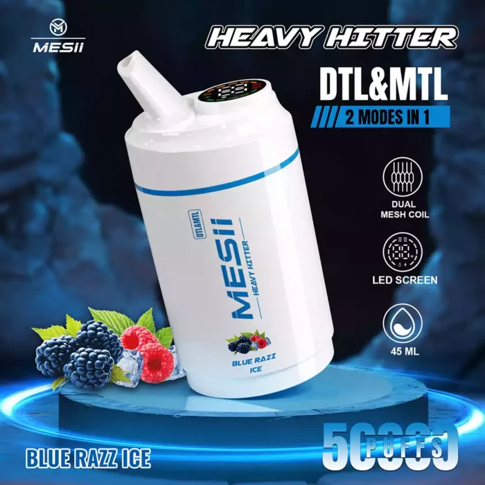 Mesii Shisha Heavy Hitter 50K Puffs LED Display Disposable Vape