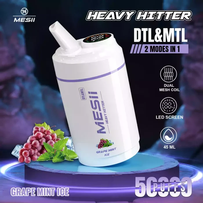 Mesii Shisha Heavy Hitter 50K Puffs LED Display Disposable Vape