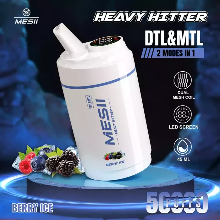 Mesii Shisha Heavy Hitter 50K Puffs LED Display Disposable Vape