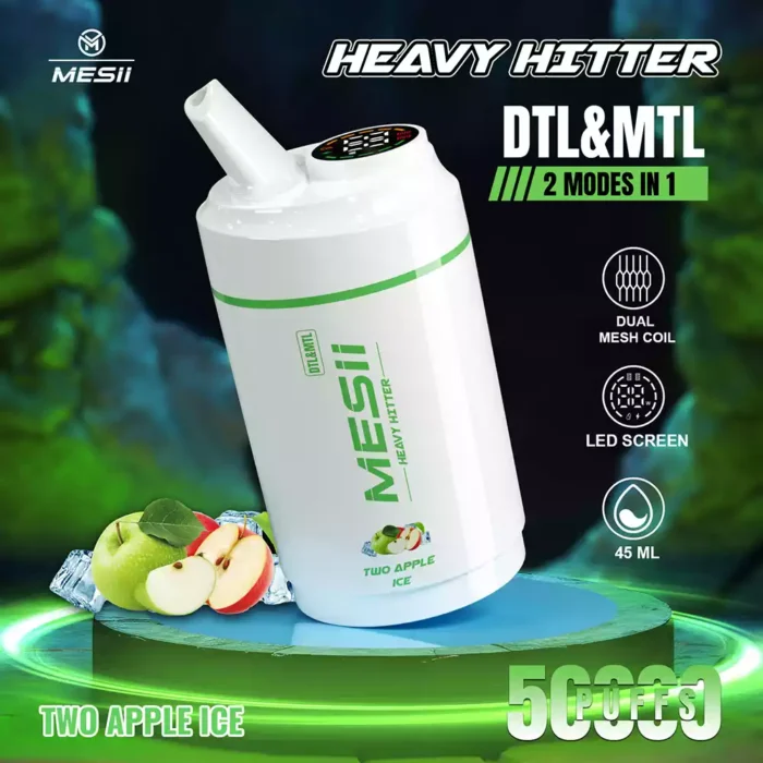 Mesii Shisha Heavy Hitter 50K Puffs LED Display Disposable Vape