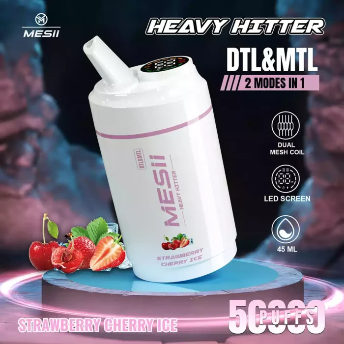 Mesii Shisha Heavy Hitter 50K Puffs LED Display Disposable Vape