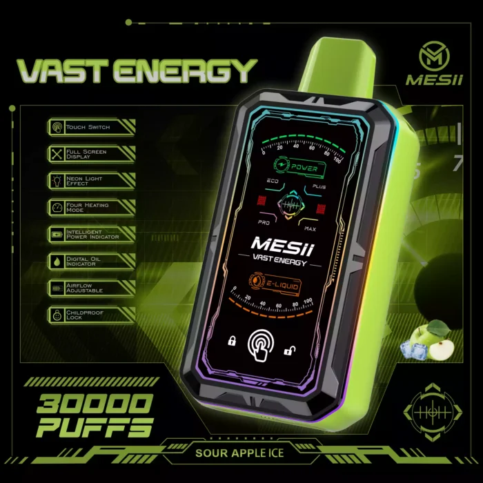 Mesii Vast Energy 30000 Puffs LED Display Vape Electronic 