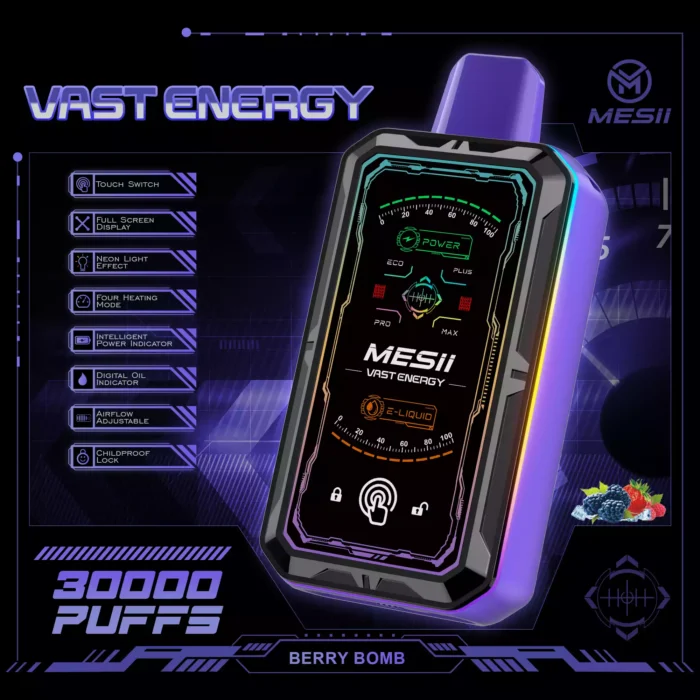 Mesii Vast Energy 30000 Puffs LED Display Vape Electronic 