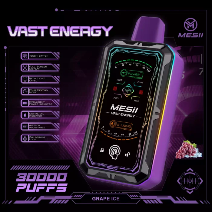 Mesii Vast Energy 30000 Puffs LED Display Vape Electronic 